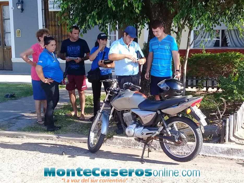 Choque Entre Un Auto Y Una Moto Dejó Como Saldo Daños Materiales